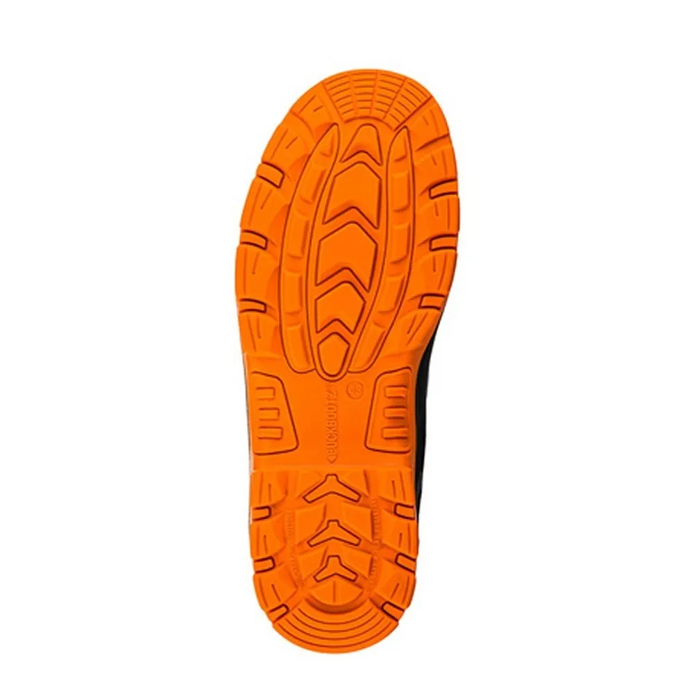 Buckbootz BVIZ5BKOR Buckzviz Rigger Boot, Black / Hi-Vis Orange