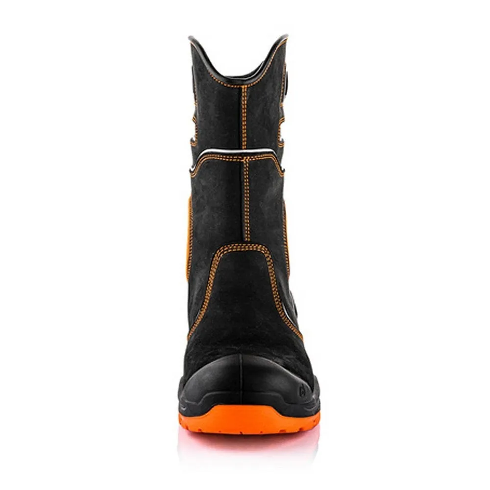Buckbootz BVIZ5BKOR Buckzviz Rigger Boot, Black / Hi-Vis Orange