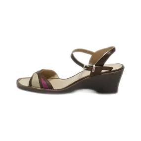 Camper Mid-Heel Sandals Leather Brown Colour For Women