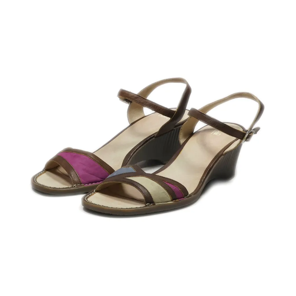 Camper Mid-Heel Sandals Leather Brown Colour For Women