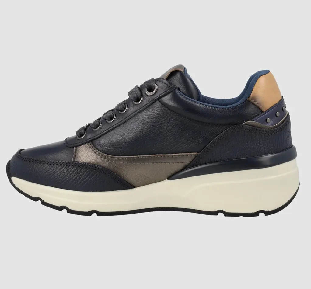 Carmela navy leather sneakers