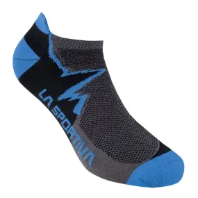 La Sportiva Climbing Socks - Carbon/Electric Blue