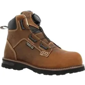 Rocky Men's Grindstone XTR BOA 6" Comp Toe WP Work Boot- Horse- RKK0493