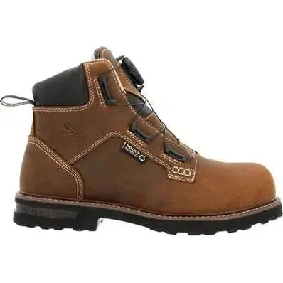 Rocky Men's Grindstone XTR BOA 6" Comp Toe WP Work Boot- Horse- RKK0493