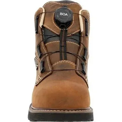 Rocky Men's Grindstone XTR BOA 6" Comp Toe WP Work Boot- Horse- RKK0493
