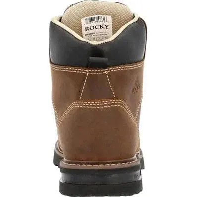 Rocky Men's Grindstone XTR BOA 6" Comp Toe WP Work Boot- Horse- RKK0493