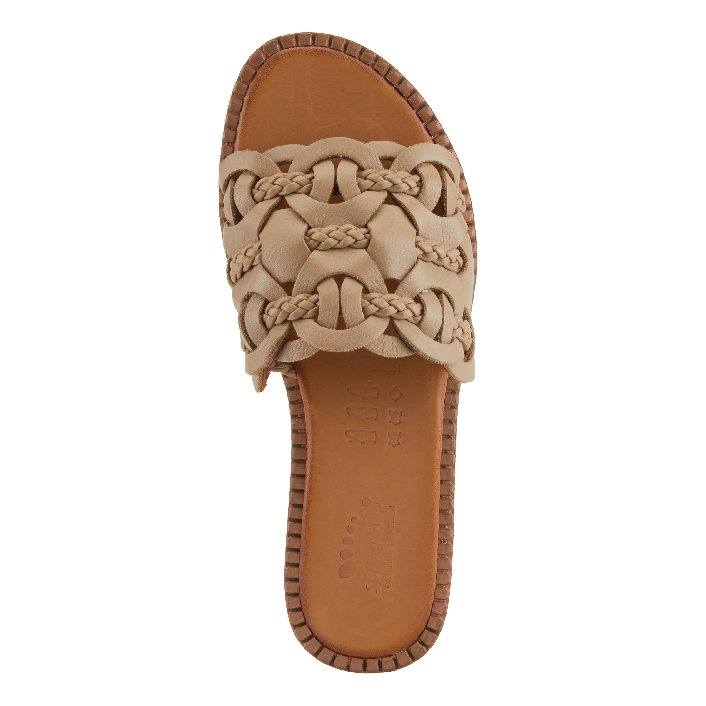 Spring Step Shoes Alysia Women’s Leather Slide Sandals