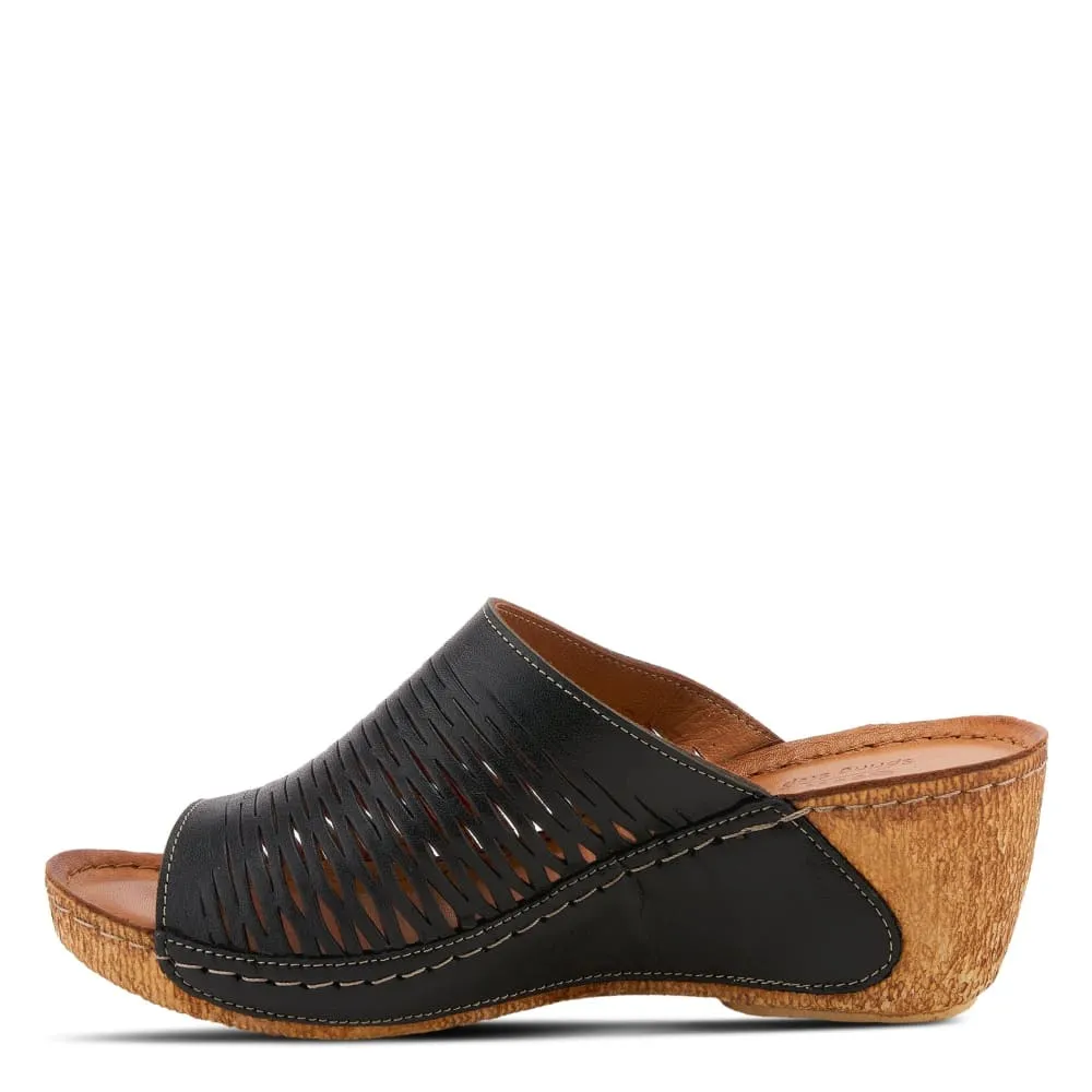 Spring Step Shoes Cunacena Leather Slide Sandal