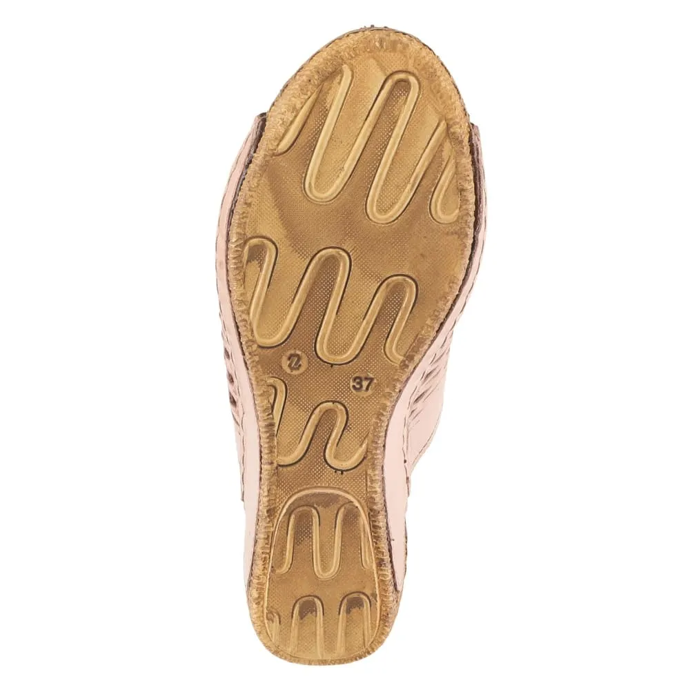 Spring Step Shoes Cunacena Leather Slide Sandal