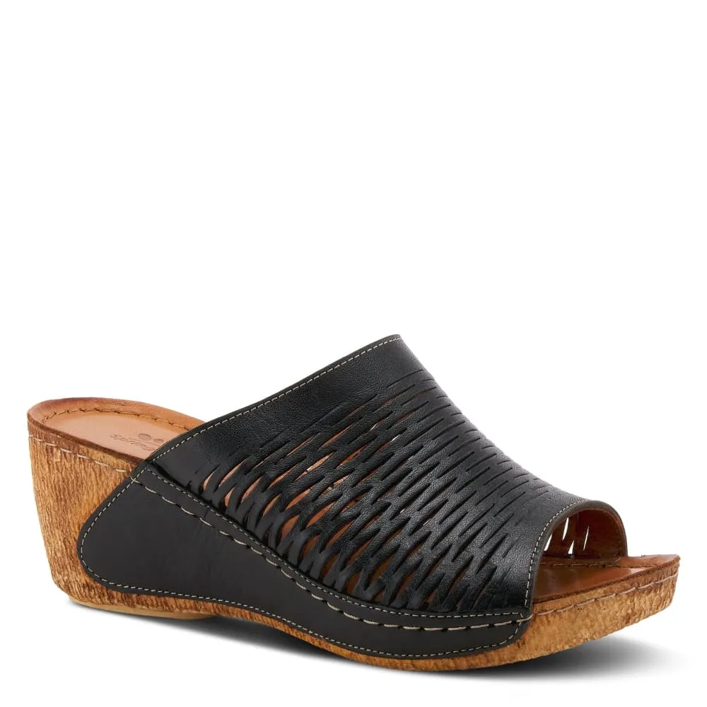 Spring Step Shoes Cunacena Leather Slide Sandal