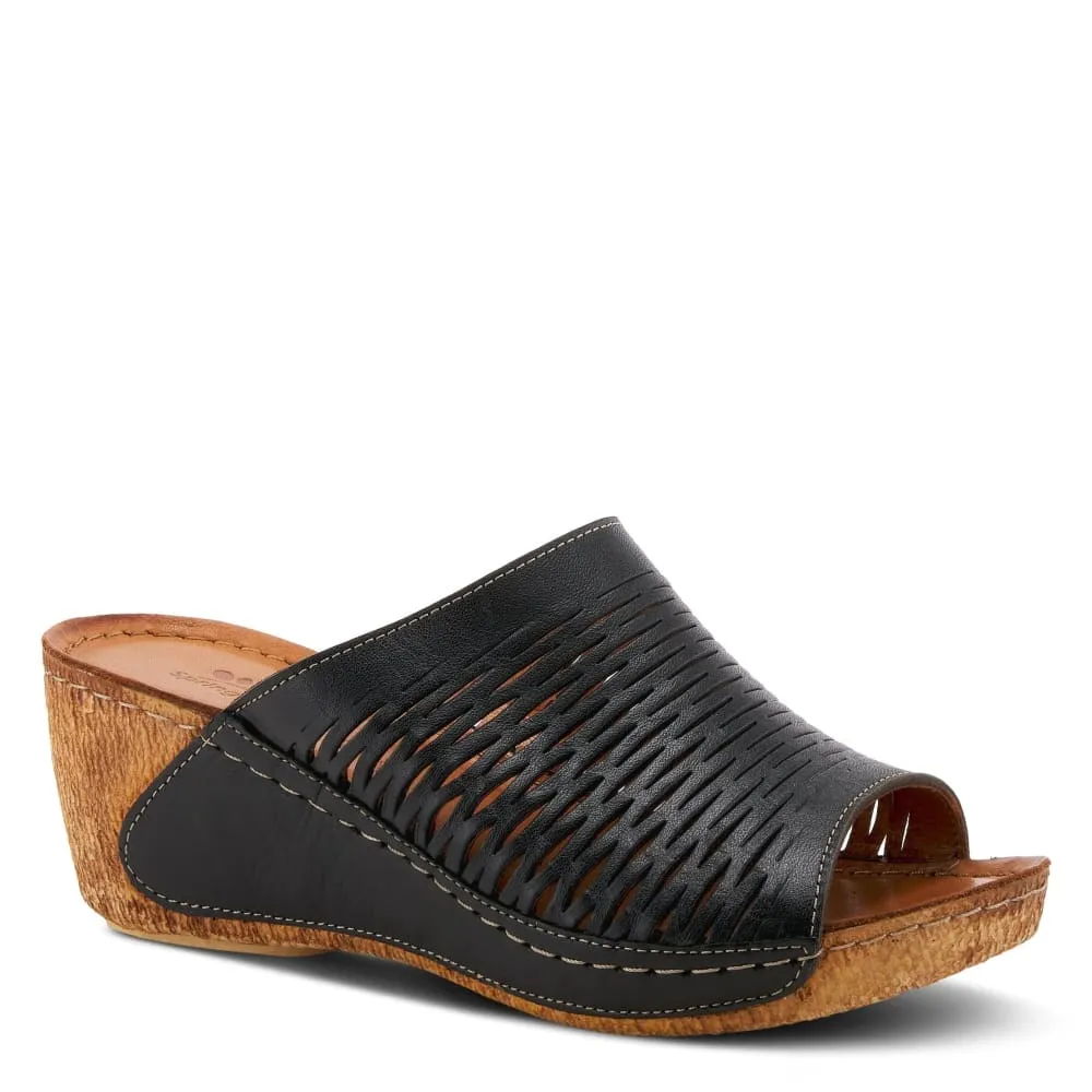 Spring Step Shoes Cunacena Leather Slide Sandal