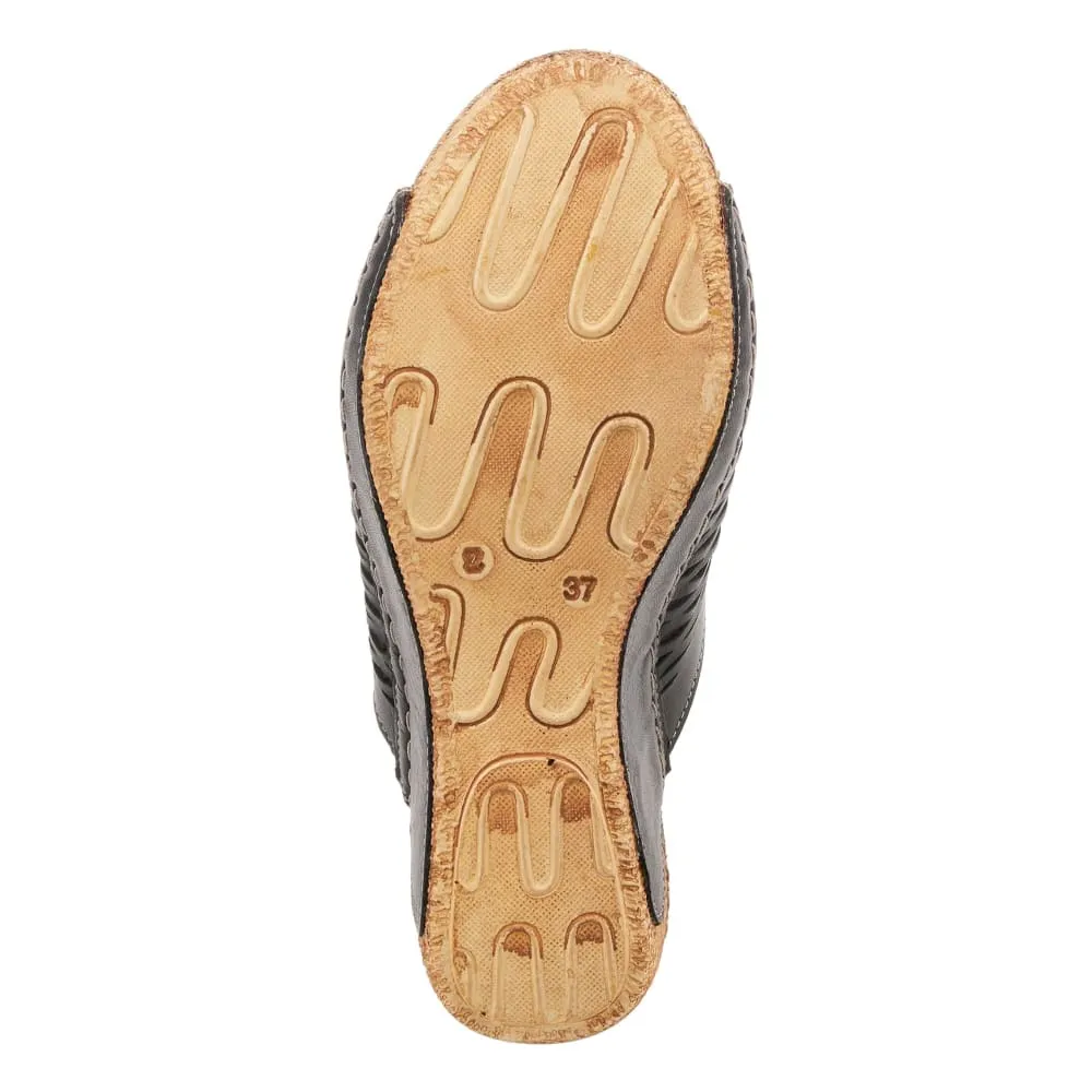 Spring Step Shoes Cunacena Leather Slide Sandal