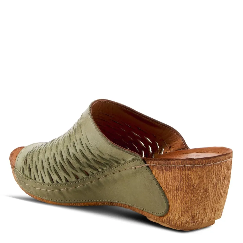 Spring Step Shoes Cunacena Leather Slide Sandal