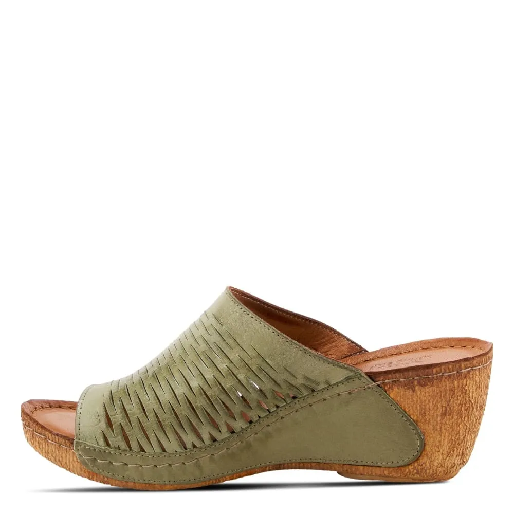 Spring Step Shoes Cunacena Leather Slide Sandal