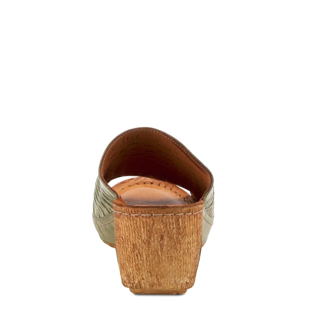 Spring Step Shoes Cunacena Leather Slide Sandal
