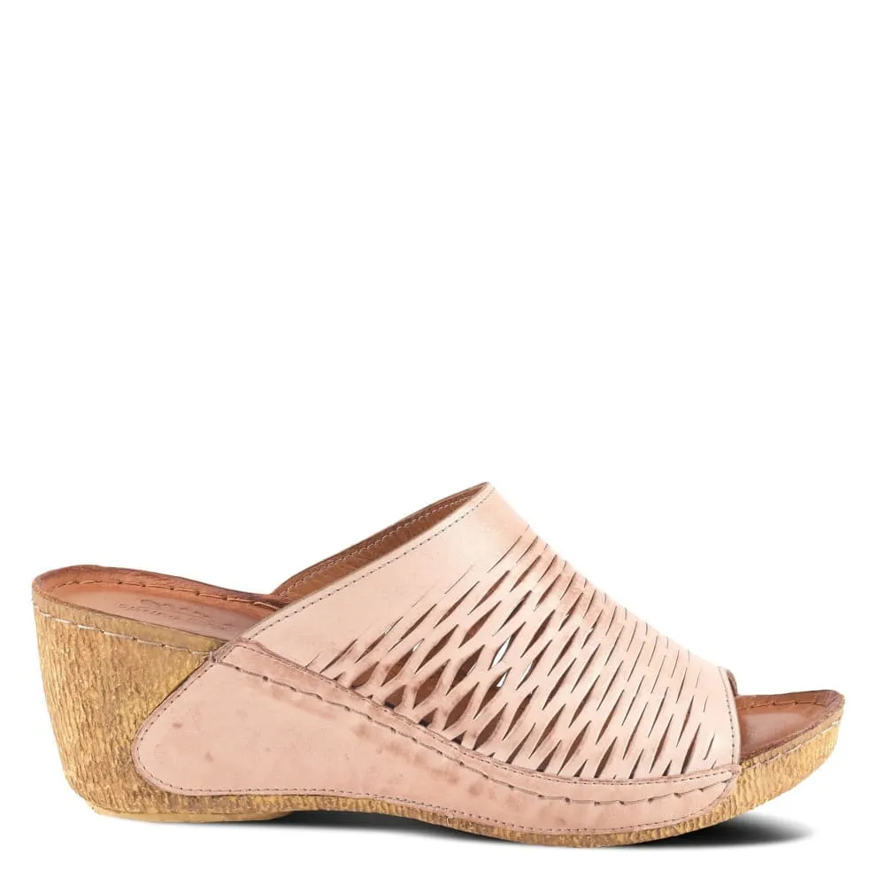 Spring Step Shoes Cunacena Leather Slide Sandal