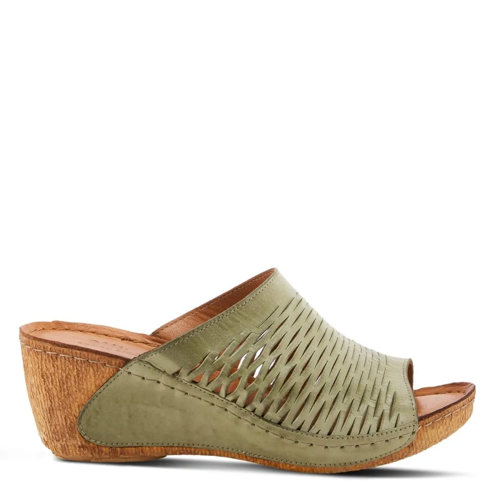 Spring Step Shoes Cunacena Leather Slide Sandal
